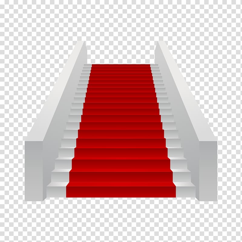 red carpet on white stairs illustration, Stairs Carpet, red-carpeted stairs transparent background PNG clipart