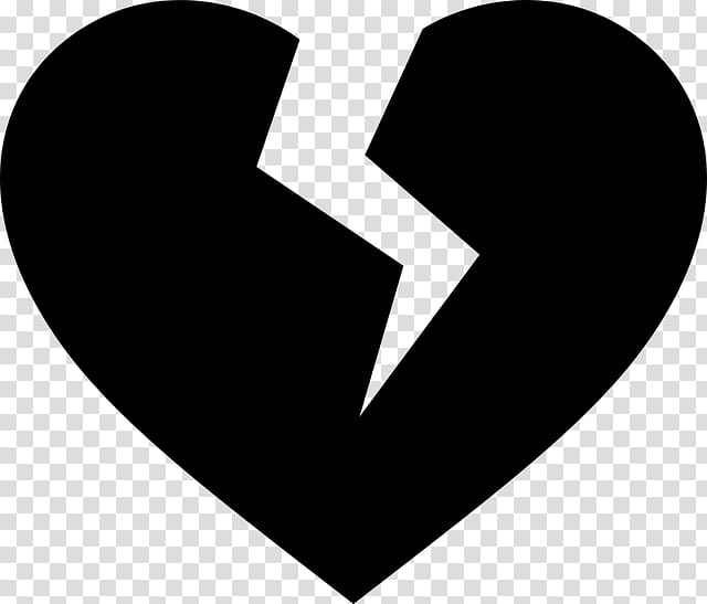 Broken heart Computer Icons Symbol , break up transparent background PNG clipart