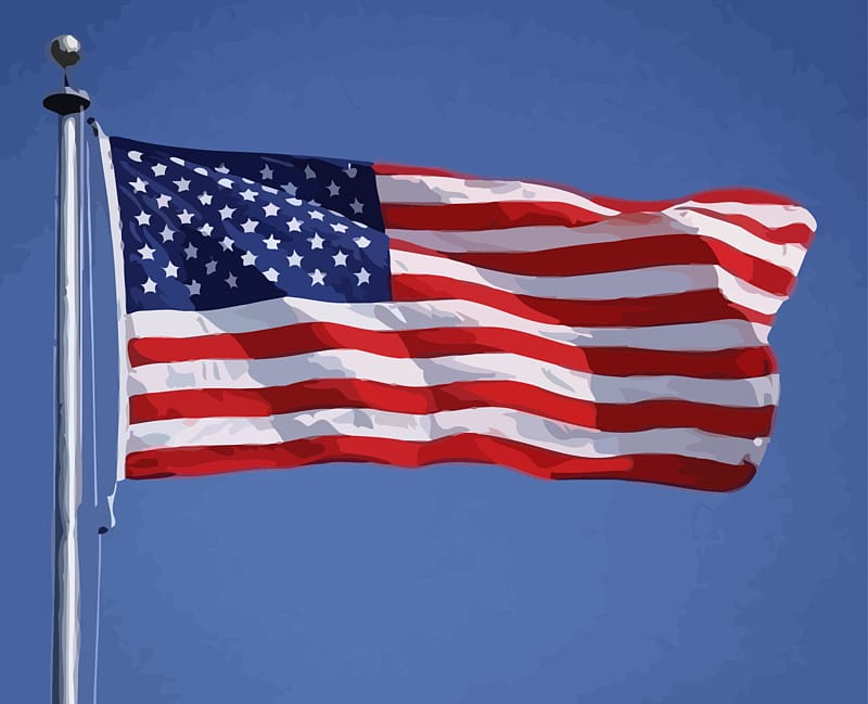 Fort McHenry Flag of the United States National flag Flagpole, America transparent background PNG clipart