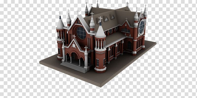 3D modeling Church 3D computer graphics Building information modeling, building transparent background PNG clipart