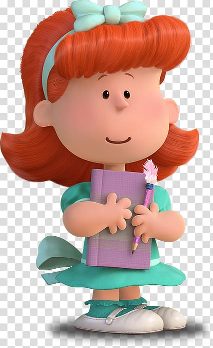 Little Red-Haired Girl Charlie Brown Snoopy Frieda Violet Gray, others transparent background PNG clipart