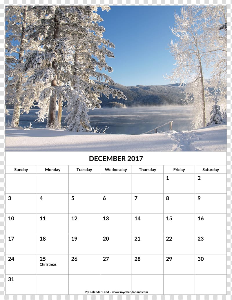 Calendar date 0 1 December, warm winter snow poster decorative material transparent background PNG clipart