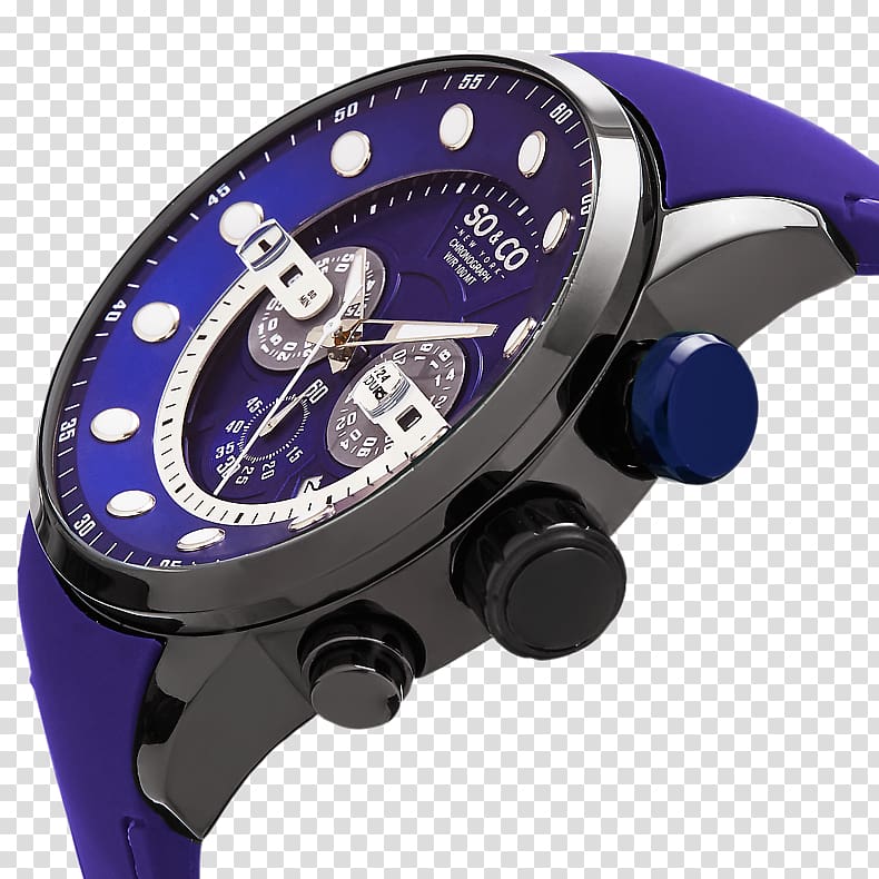 Watch strap Monticello Chronograph, luminous circle transparent background PNG clipart