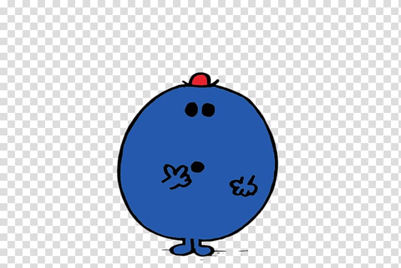 round blue character , Mr. Forgetful transparent background PNG clipart