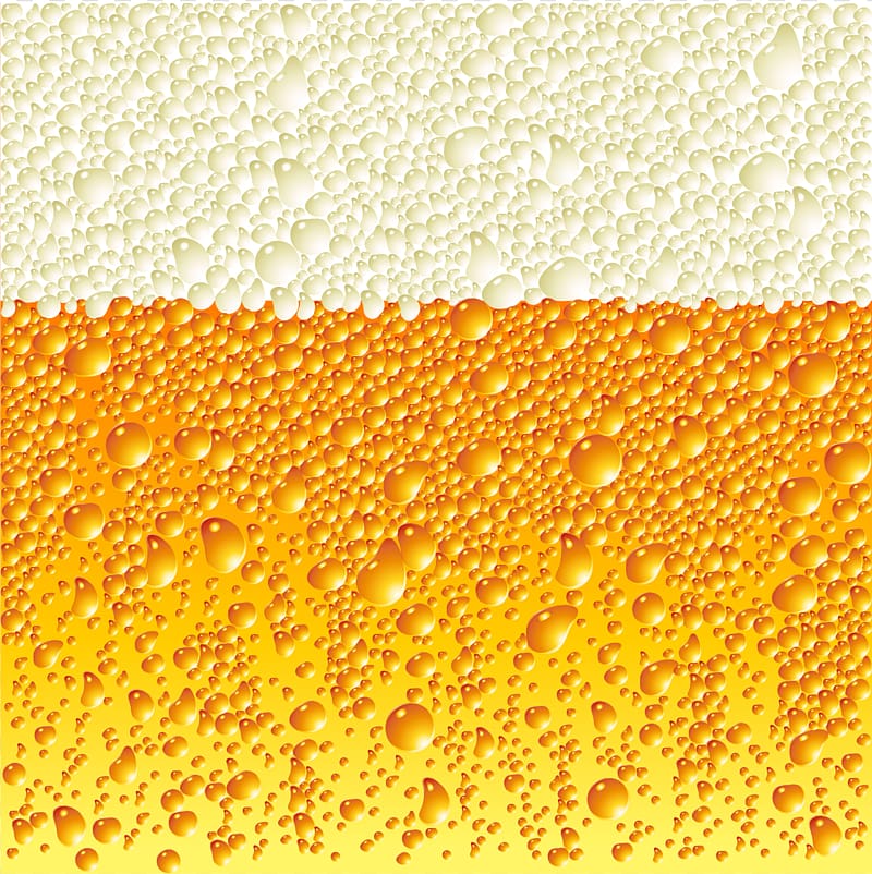 white and orange bubbles , Beer head Guinness Bubble, beer transparent background PNG clipart