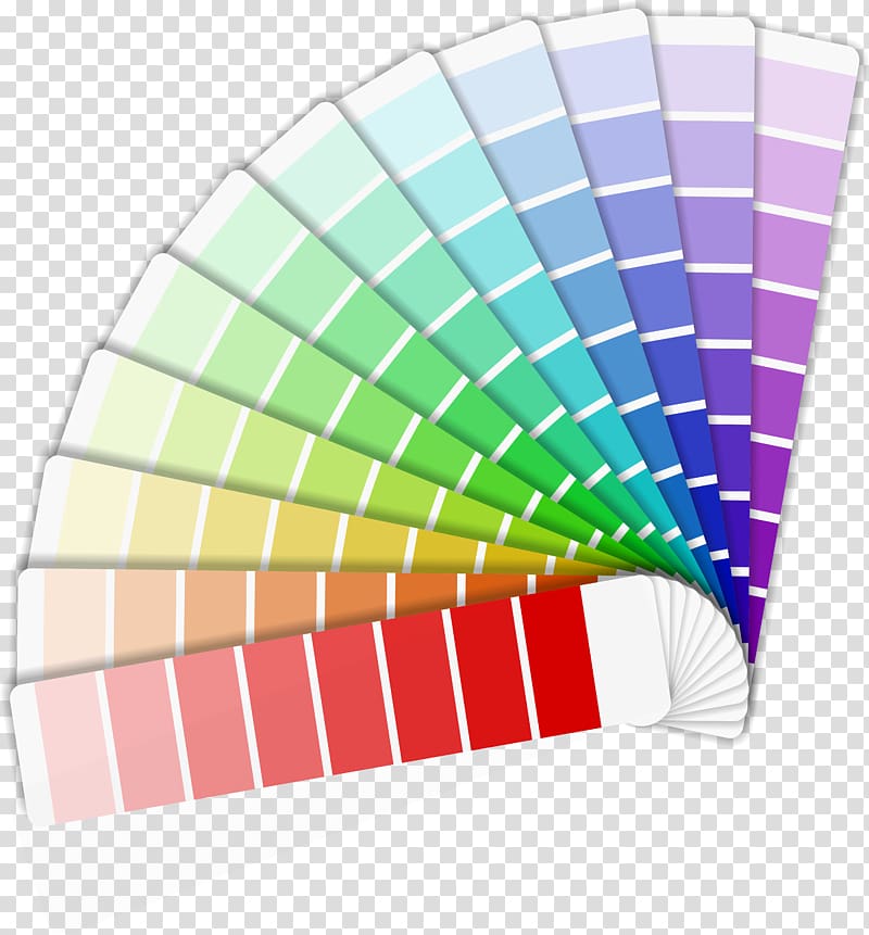 test strip lot, CMYK color model Color chart Cdr, Color difference fan transparent background PNG clipart