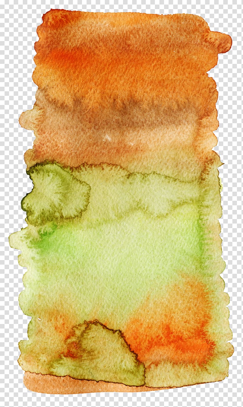 green and brown cloth, Watercolor painting Ink wash painting, Brown paint brushes transparent background PNG clipart