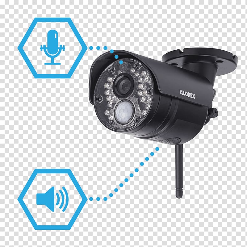 Lorex LW2770 Closed-circuit television Wireless security camera Surveillance, Night Vision Device transparent background PNG clipart