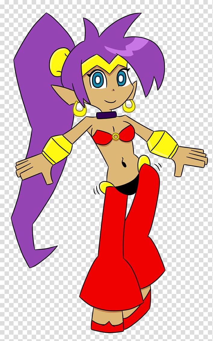 Cartoon Illustration Shantae, shantae art transparent background PNG clipart