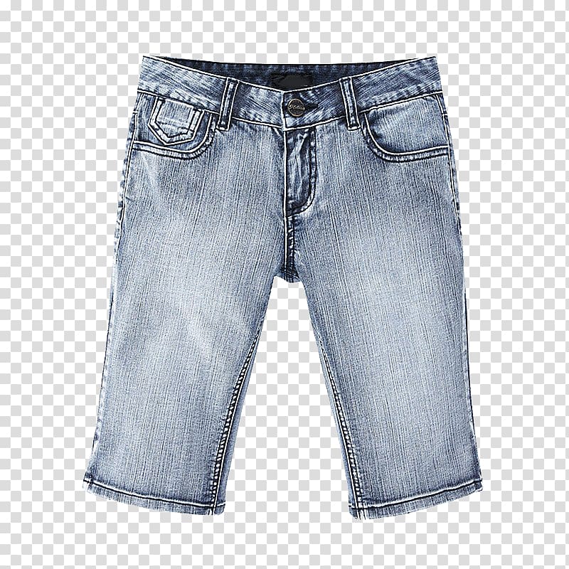 blue denim shorts, Jeans Shorts Pocket Clothing, jeans transparent background PNG clipart