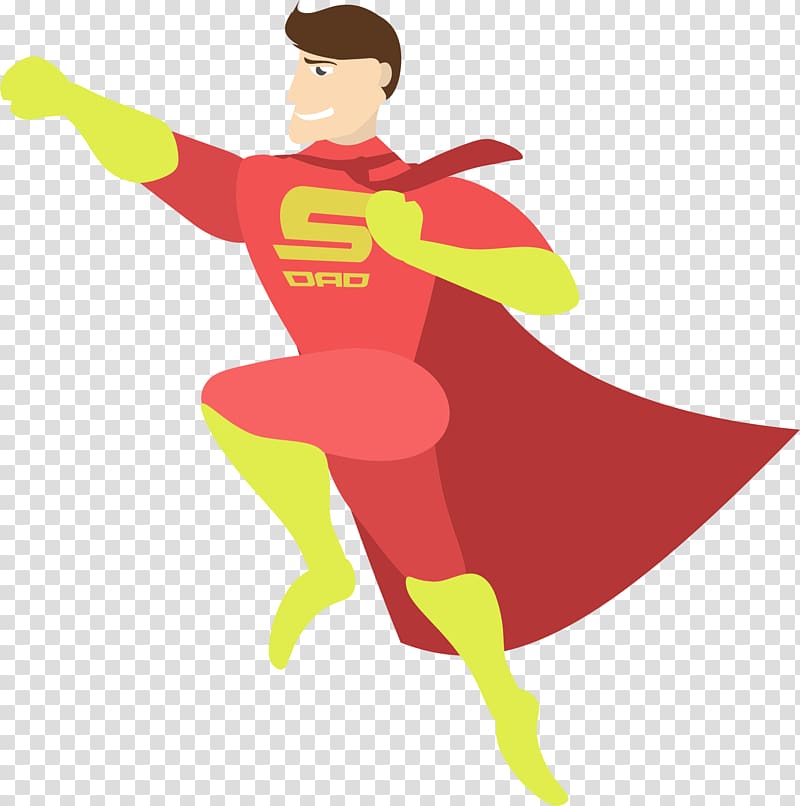 Father\'s Day Superhero Parent, Fathers Day transparent background PNG clipart