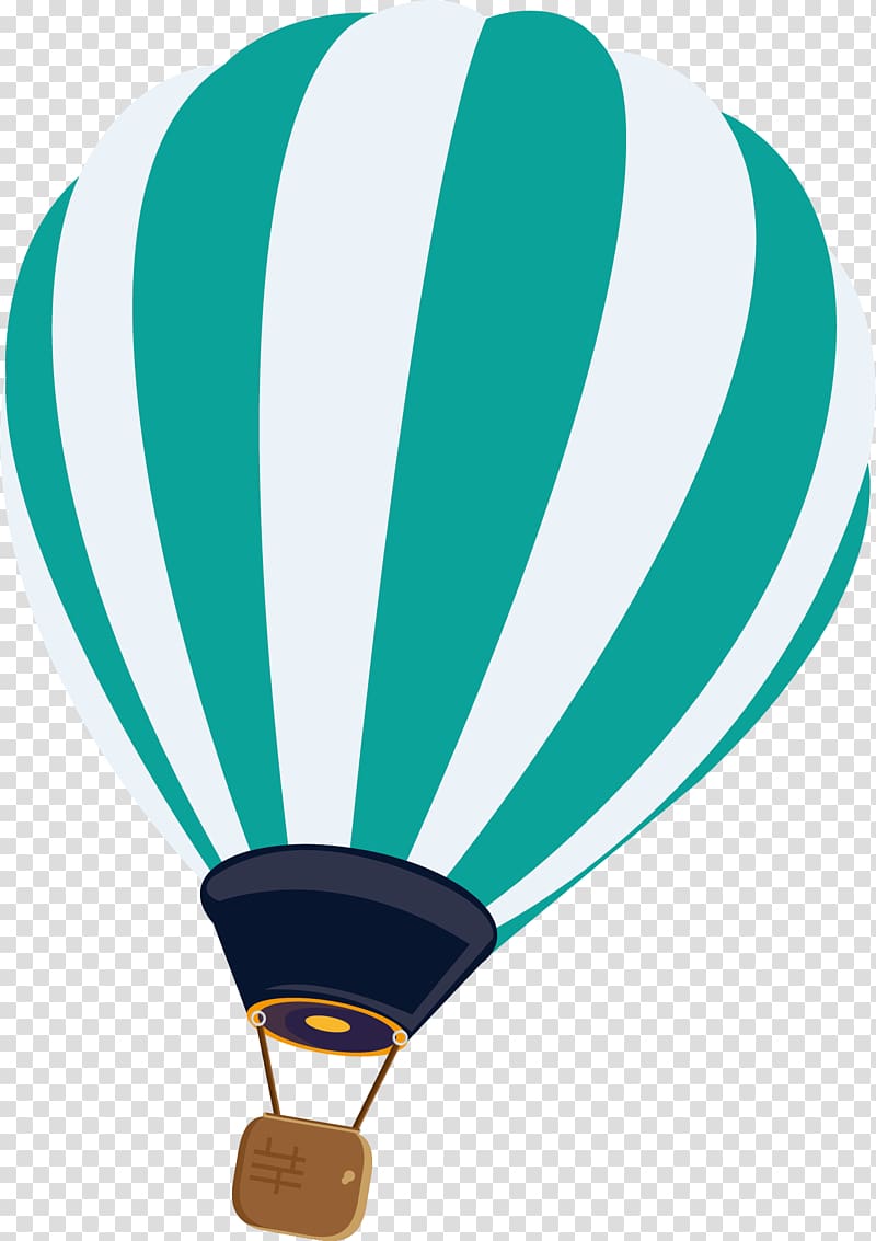 white and green hot air balloon illustration, Hot air balloon Euclidean , Striped hot air balloon transparent background PNG clipart