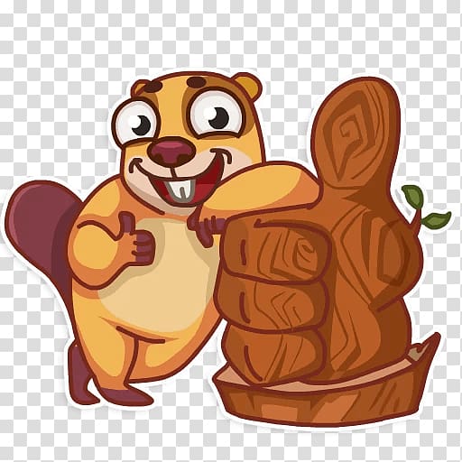 Eurasian beaver Telegram Sticker Rodent , others transparent background PNG clipart