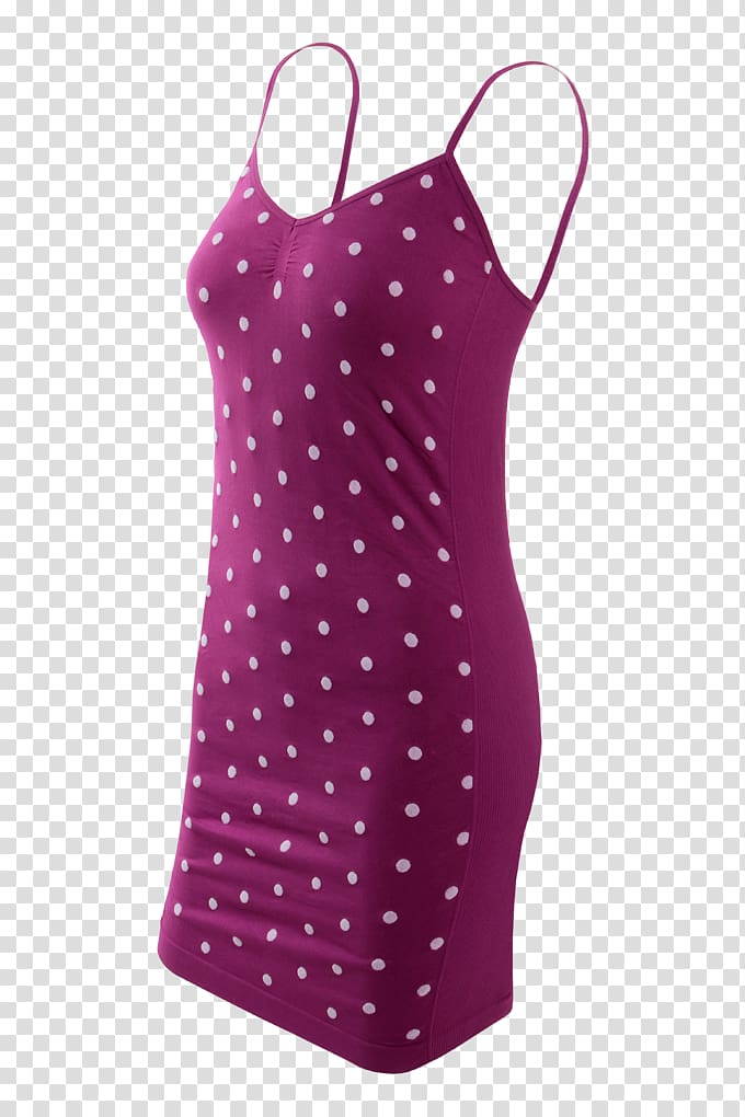 Polka dot Neck Top Pink M Swimsuit, dress transparent background PNG clipart