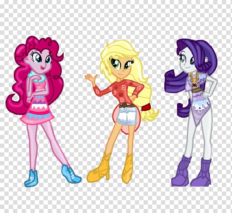 Pinkie Pie Rarity Applejack Pony Gloriosa Daisy, Legend of Ever Free Equestria Girls Dolls transparent background PNG clipart