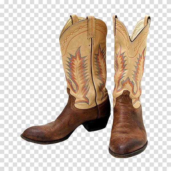 Cowboy boot Leather Shoe, Vintage cowboy boots transparent background PNG clipart