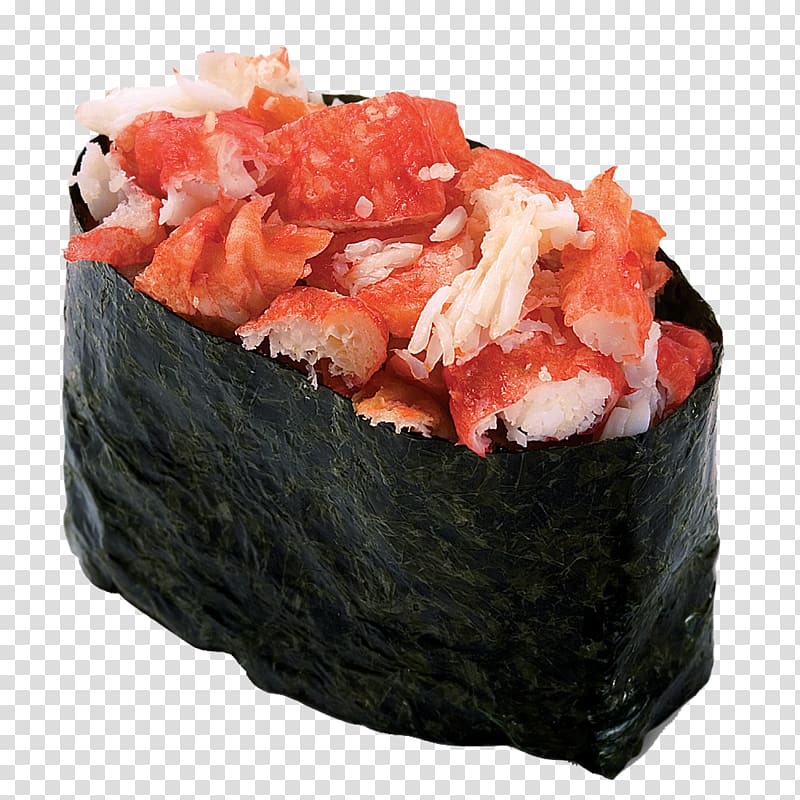 Sushi Makizushi Japanese Cuisine Tamagoyaki Crab, sushi transparent background PNG clipart
