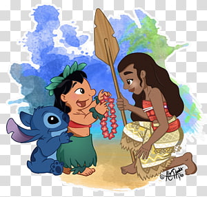 Disney's Lilo & Stitch Lilo Pelekai Nani Pelekai, cartoon stitch  transparent background PNG clipart