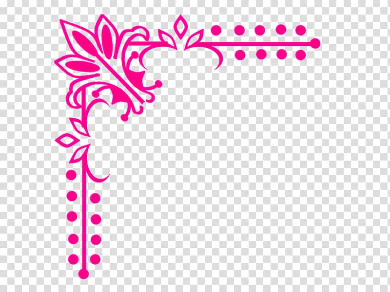 , floral corner transparent background PNG clipart