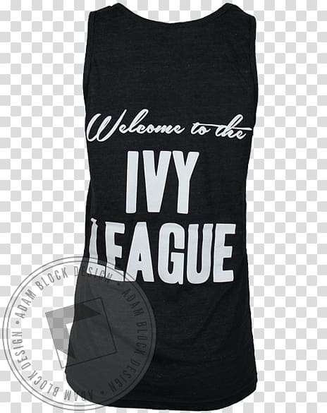 Gilets T-shirt Sleeveless shirt Font, ivy league transparent background PNG clipart