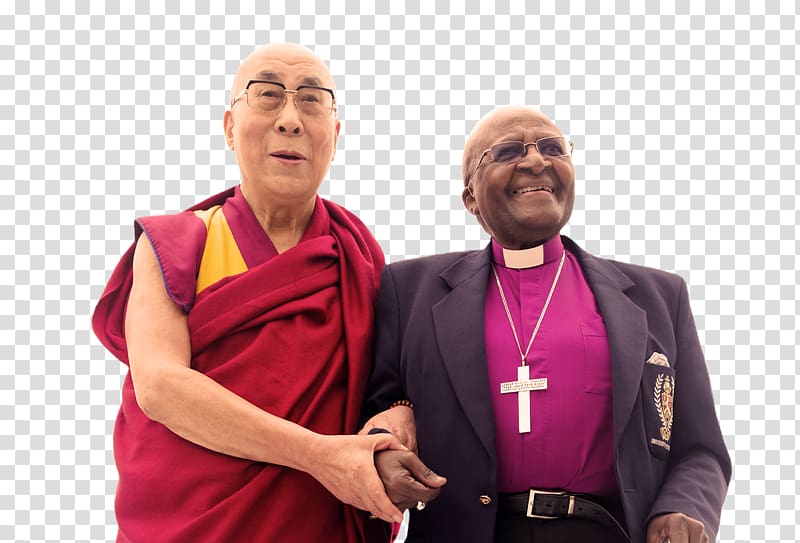 Desmond Tutu The Book of Joy Dalai Lama Happiness His Holiness, 14th Dalai Lama transparent background PNG clipart