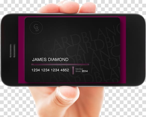 Smartphone Portable media player Multimedia, hand holding a card transparent background PNG clipart