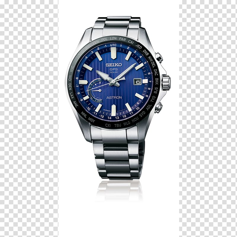 Astron Rolex Submariner Automatic watch Seiko, Metalcoated Crystal transparent background PNG clipart