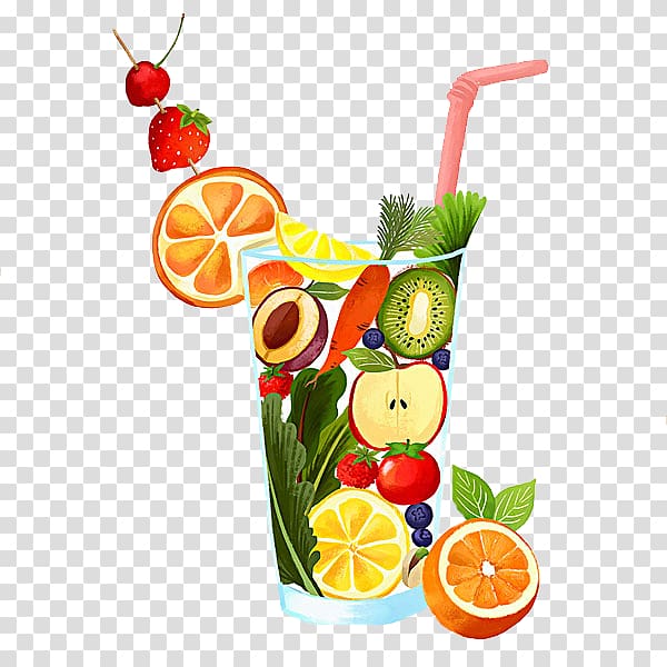 Juice Fruit Orange, A glass of juice transparent background PNG clipart