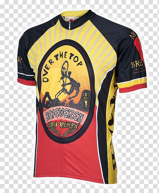 T-shirt Moab Brewery Cycling jersey Sleeve, cycling jersey transparent background PNG clipart