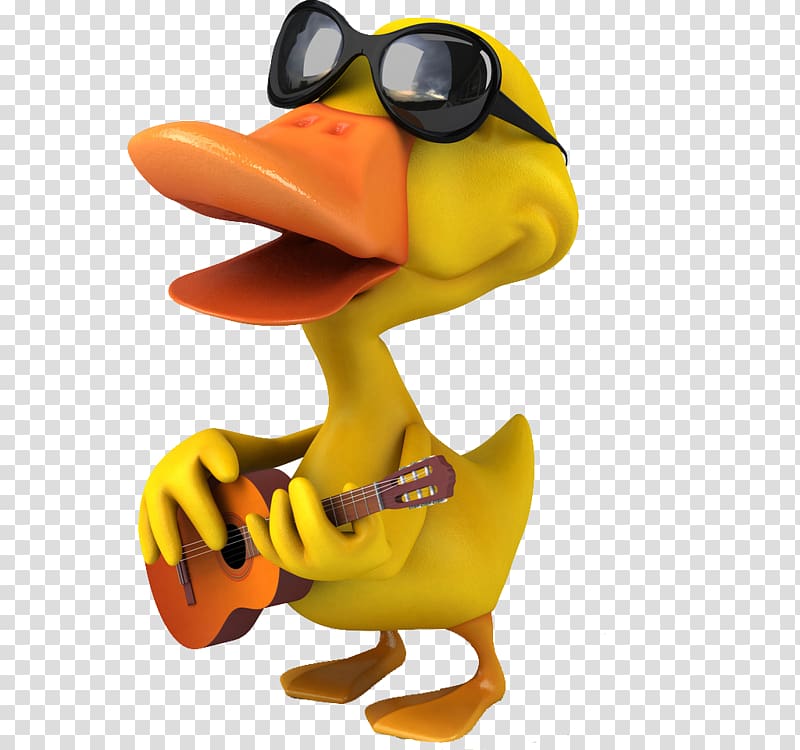 American Pekin Duck Mallard , Guitar duck transparent background PNG clipart