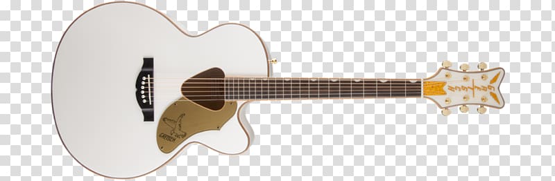 Gretsch White Falcon Acoustic guitar Acoustic-electric guitar, guitar transparent background PNG clipart
