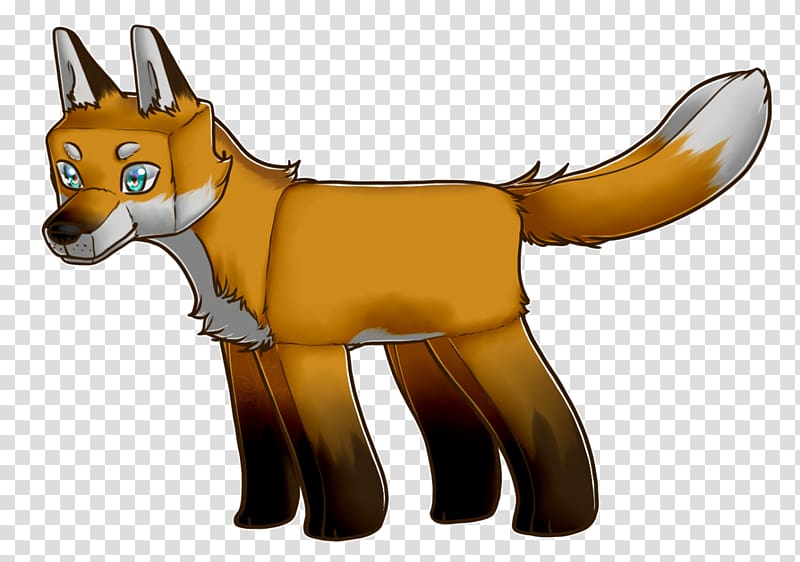 Red fox Minecraft Mob Gray wolf, Mincraft transparent background PNG clipart