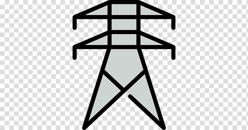 Electric power transmission Transmission tower Overhead power line Computer Icons Electricity, high voltage transparent background PNG clipart