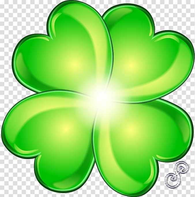 Four-leaf clover Shamrock Luck Finding Clover, clover transparent background PNG clipart