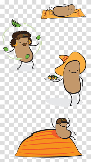 Illustration Human behavior Cartoon Hat, uncooked mexican beans transparent background PNG clipart thumbnail