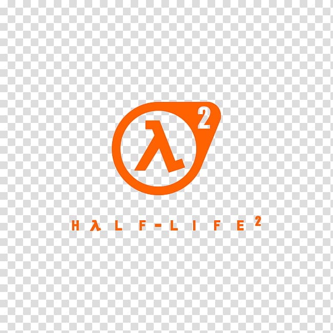 Half-Life 2: Episode Three Logo Brand Product design Font, half Orange transparent background PNG clipart