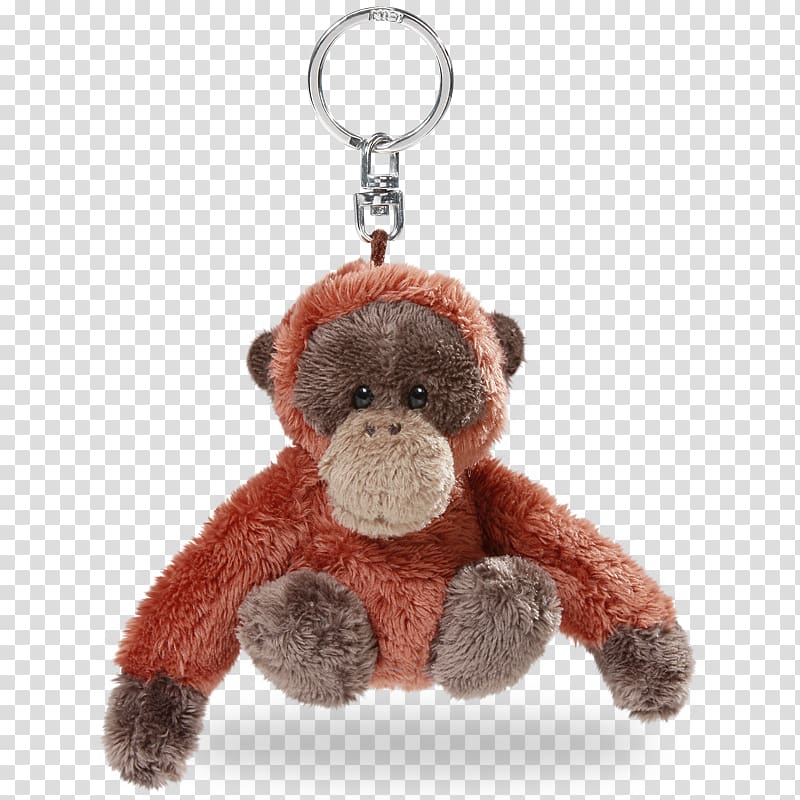 Orangutan Keyring Key Chains Stuffed Animals & Cuddly Toys Gorilla, orangutan transparent background PNG clipart