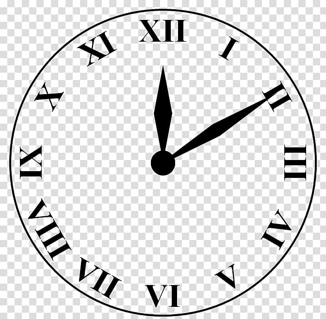 Clock face Roman numerals Numerical digit Number, hand type transparent background PNG clipart