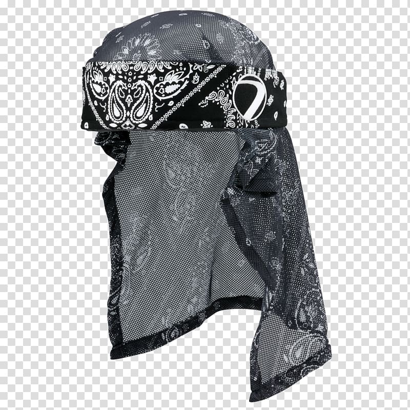 Headgear Kerchief Headband Paintball Cap, Black Bandana transparent background PNG clipart