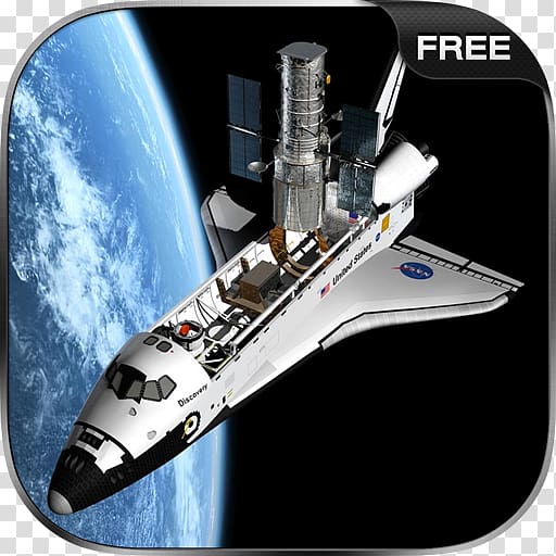 Space Shuttle Simulator Free Hubble Space Telescope Satellite Space exploration, nasa transparent background PNG clipart