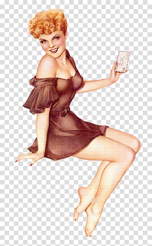 Pin-up girl Retro style Woman , woman transparent background PNG clipart