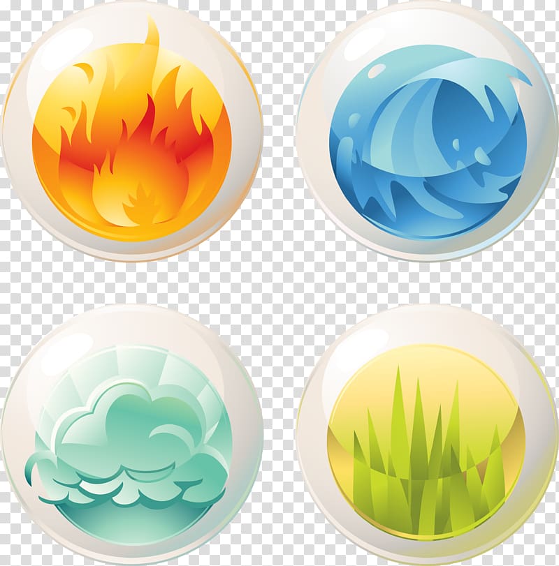 Classical element Nature Icon, elements Ball transparent background PNG clipart