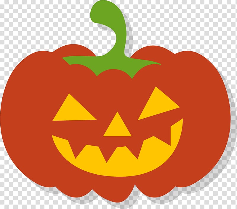 Cartoon pumpkin with teeth transparent background PNG clipart