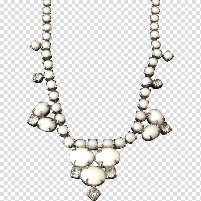 Necklace Glass beadmaking Pearl Imitation Gemstones & Rhinestones, necklace transparent background PNG clipart