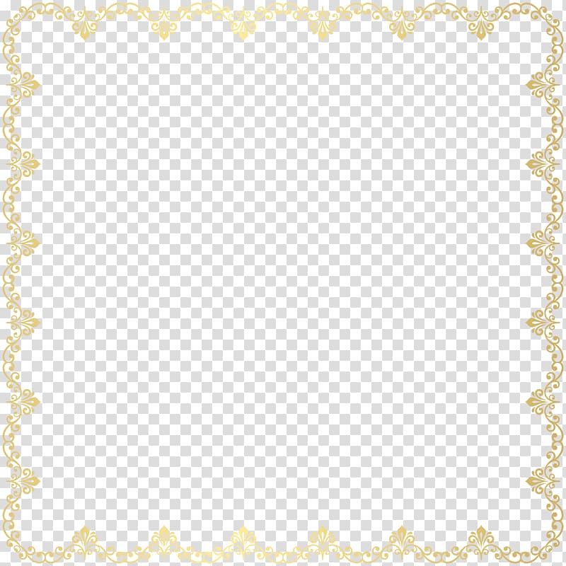 gold frame , Yellow Area Pattern, Deco Frame Border transparent background PNG clipart