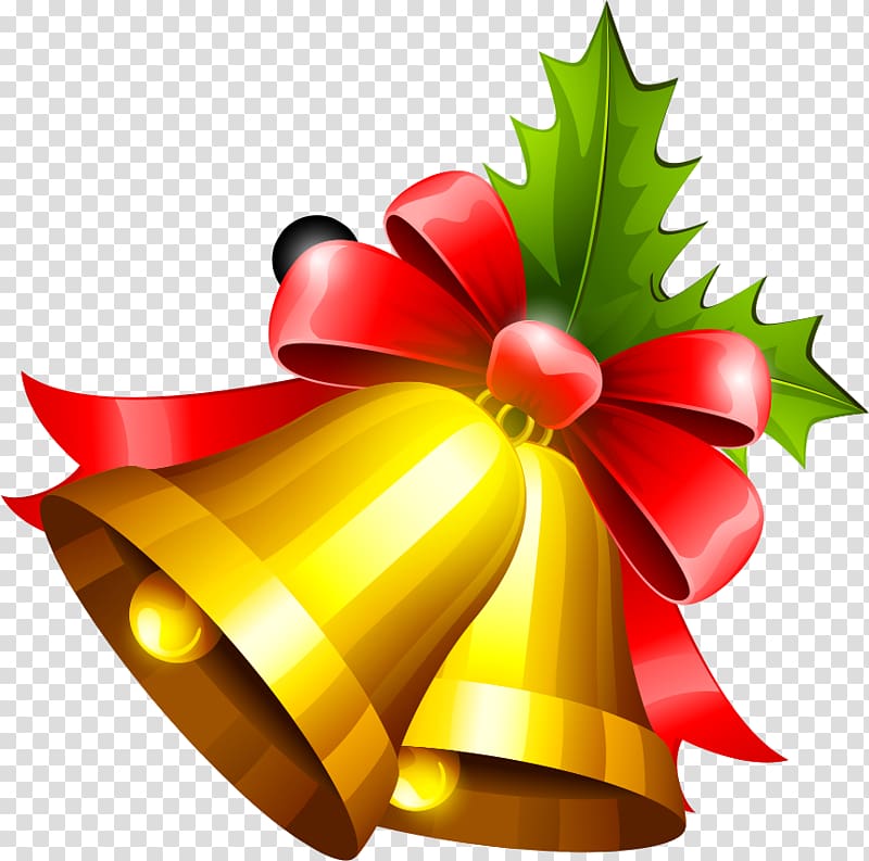 Christmas, Bell transparent background PNG clipart
