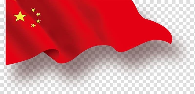 Flag of China, Chinese five-star national flag transparent background PNG clipart