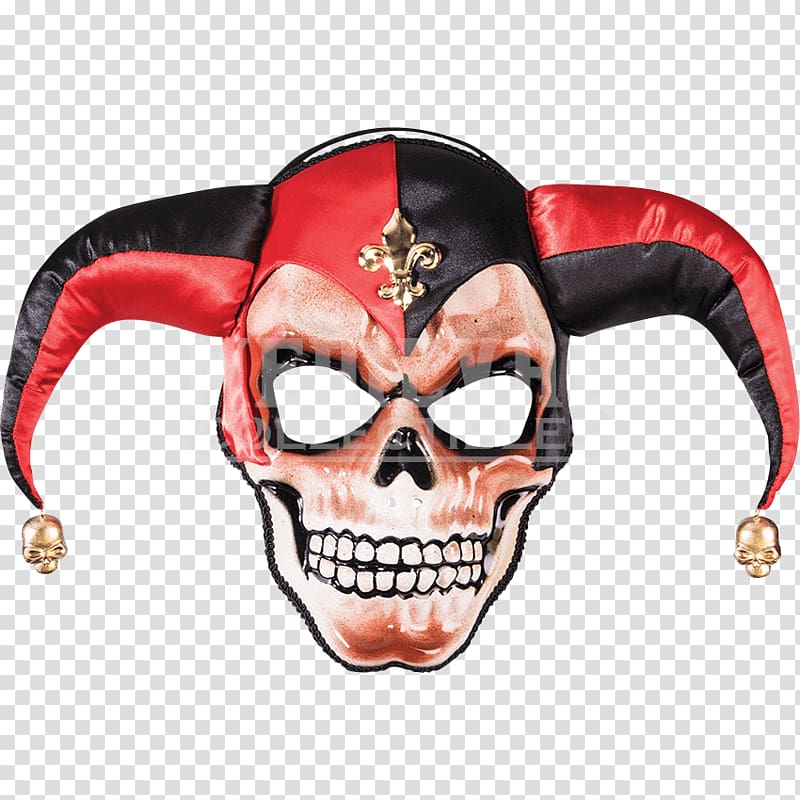 Latex mask Jester Costume Clown, mask transparent background PNG clipart