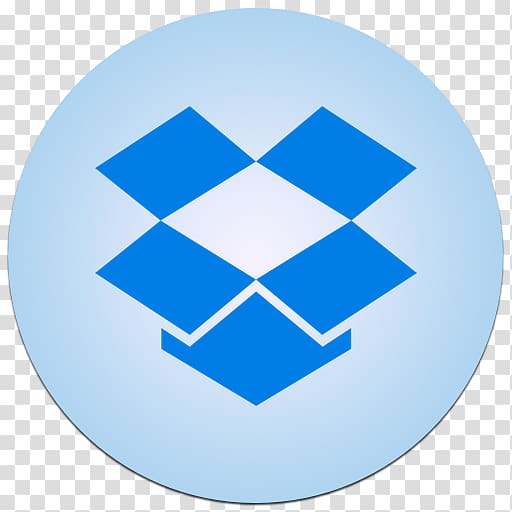 electric blue symbol circle, DropboxFolder transparent background PNG clipart