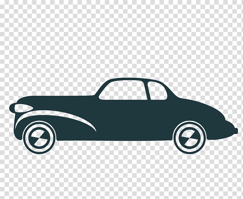 Classic retro car wire frame transparent background PNG clipart